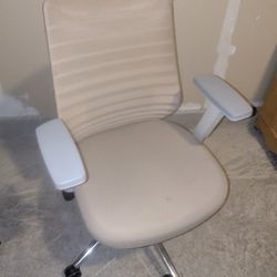 3 tan office chairs asking $75 each