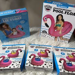 Brand New Flamingo Float Set!!!