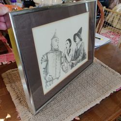 LITHOGRAPH PENCIL ART SIGNED AND NUMBERED,  WIZARD OF OZ