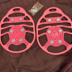 Get a Grip  Small Medium Ice Stabilizer Fishing Walking Carriage Included Pink