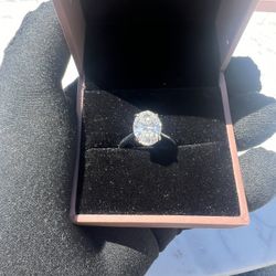 3.7 Ct. Oval Diamond Engagement Ring