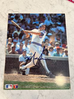 Mark Grace 8x10 Autograph Chicago Cubs