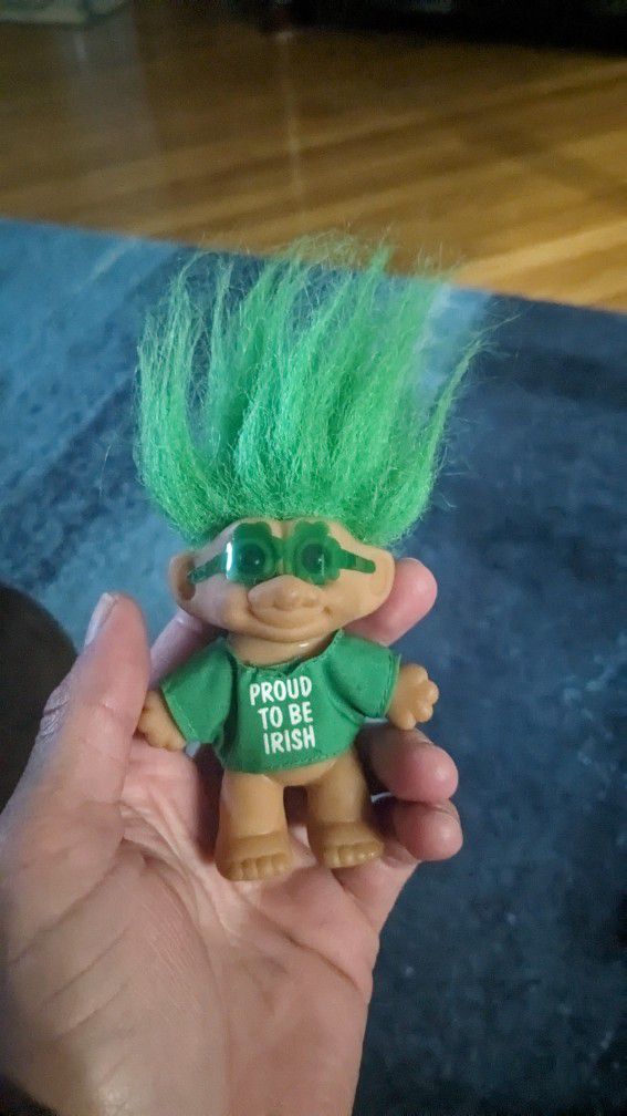 Proud To Be Irish Russ Troll With GREEN Hair 