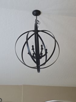 Progress Lighting Equinox 4-Light Chandelier/Pendant – Graphite – $175