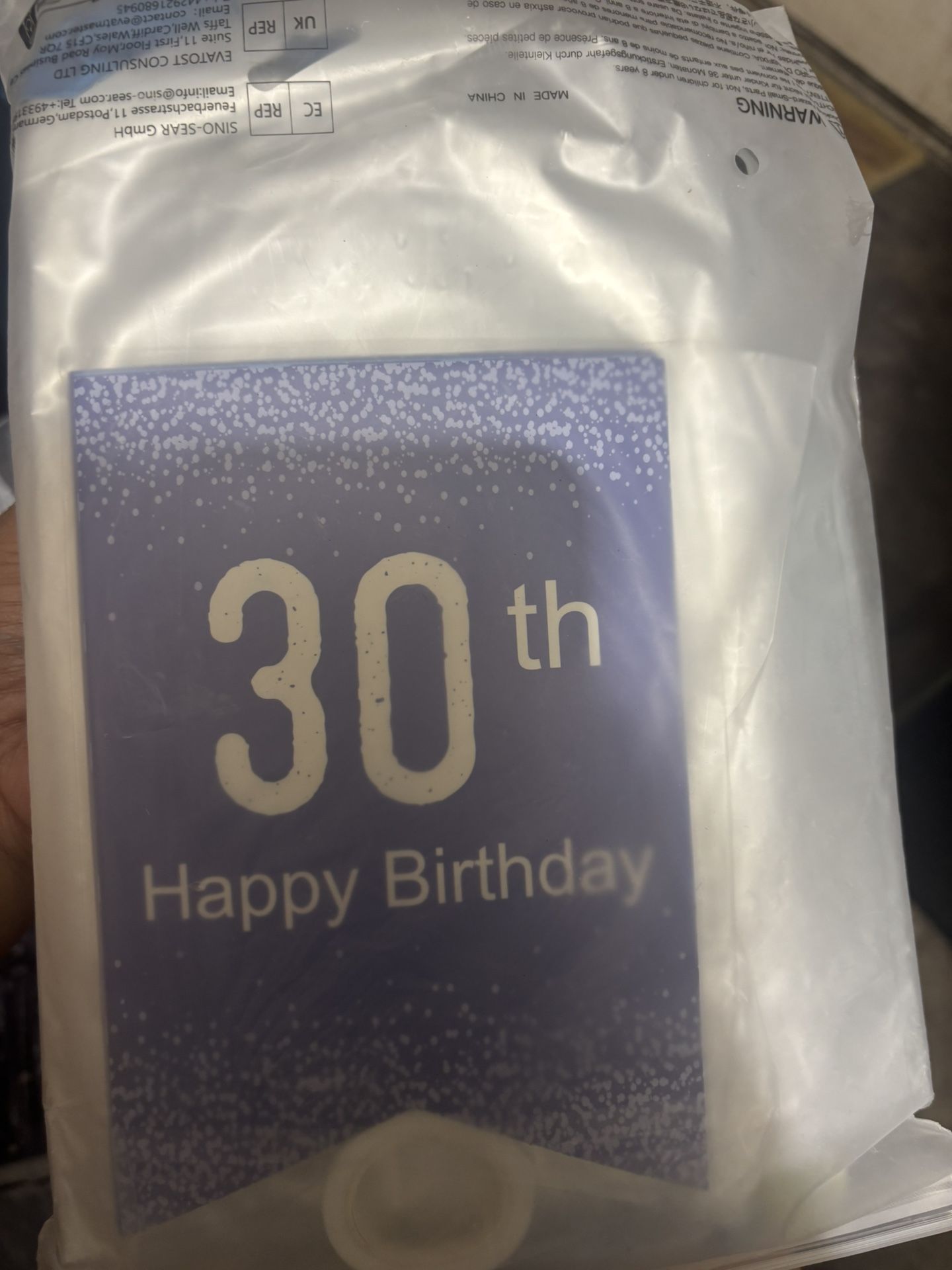 30th Birthday party decor