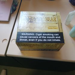 Old County man Cigar Box