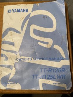 Yamaha TTR-125 Owners Manual