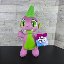 My Little Pony Spike The Dragon 2024 Hasbro 13” Plush Stuff Toy Purple & Green NWT