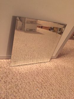 13x13” Mirror Beveled Centerpiece (Set Of 7)