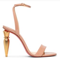 CHRISTIAN LOUBOUTIN Lipqueen 100 patent nude sandals