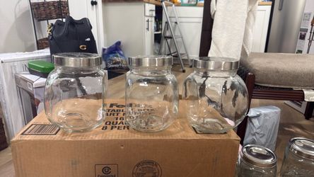 Three mason jars