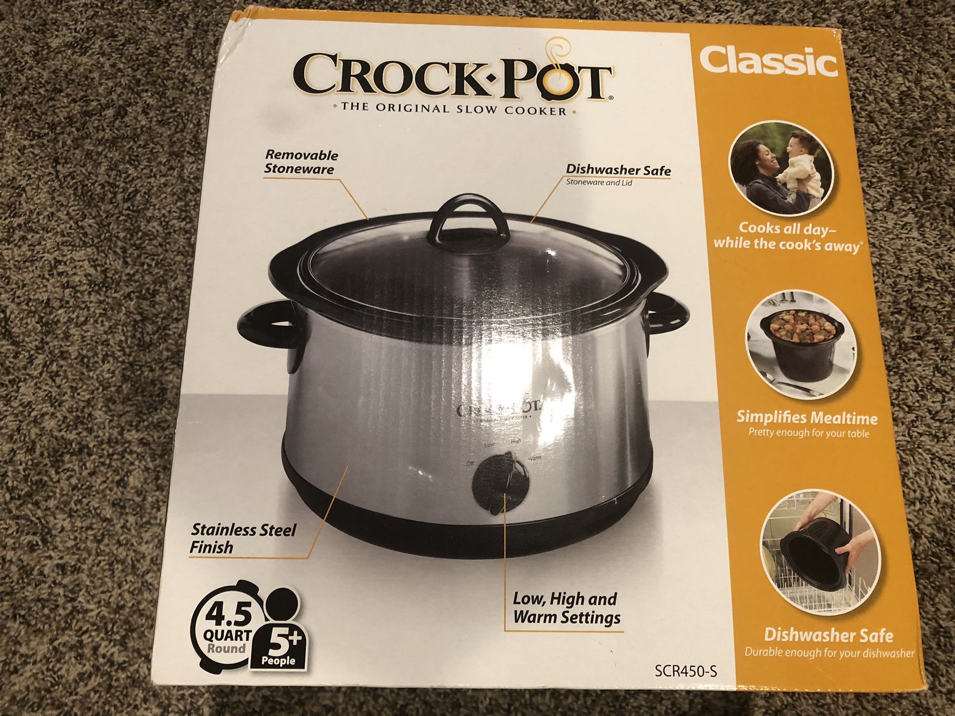 Crock-Pot Crock-Pot Brand Beautiful Black And White Designer Edition With  Fully Removable Ceramic Black Interior And Air Vent Lid for Sale in  Seattle, WA - OfferUp