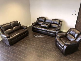 Brand new leather sofa love seat chair recliner