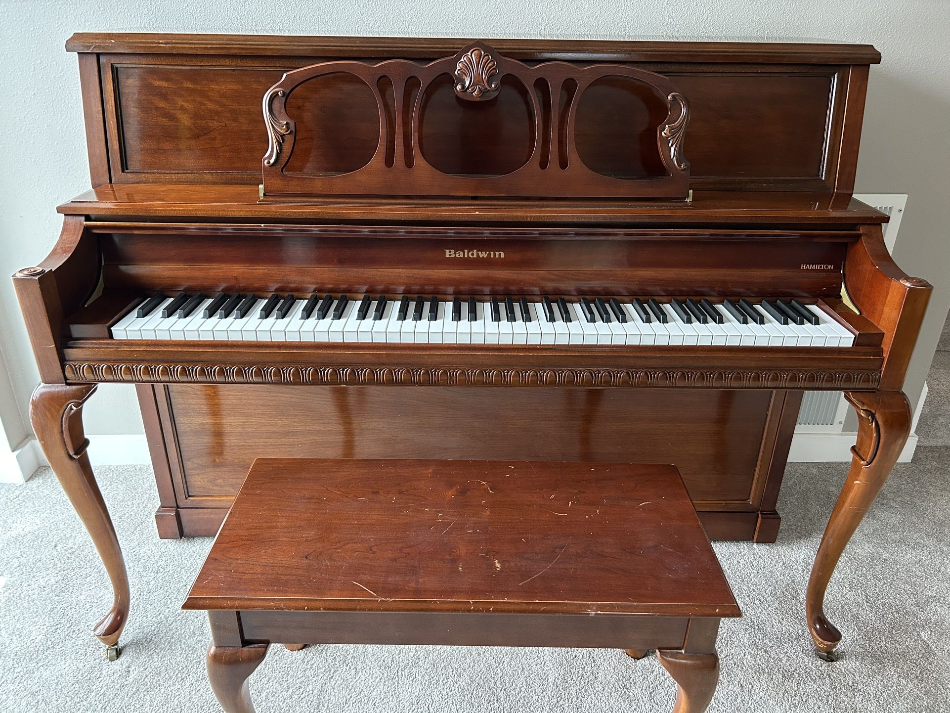 Baldwin Upright Cherry Piano