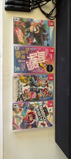 Nintendo Switch Games: Super Smash Bros. Ultimate, Super Mario Party, Just Dance 2020, Ring fit