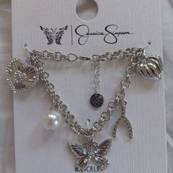 Jessica Simpson Silver Bracelet 