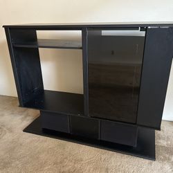 Black Media Cabinet TV 