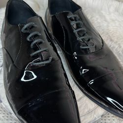 Men's Black Patent Leather Dress Shoes