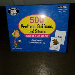 500 Prefixes Suffixes and Stems