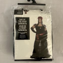 DAY OF THE DEAD SENORITA Costume Mexican Dia Muertos 