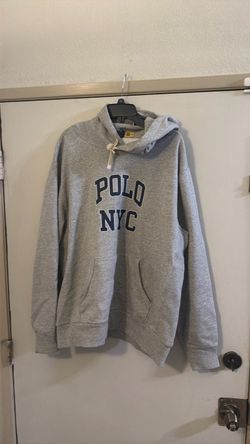 NWT Polo NYC Gray Pullover Hoodie. No deliveries