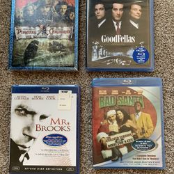 NEW And Sealed Blu-Ray Movies ($15 Each/$55 for All)