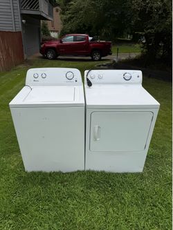 Electric Amana Washer And GE Dryer Set