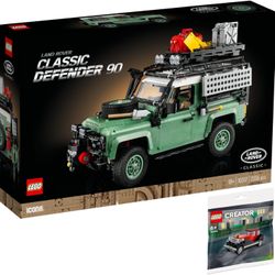 Lego Set of 2: 10317 Classic Land Rover Defender 90 & 30644 Oldtimer Polybag