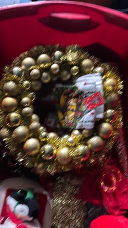 Christmas lot of decorations and 6ft Christmas tree