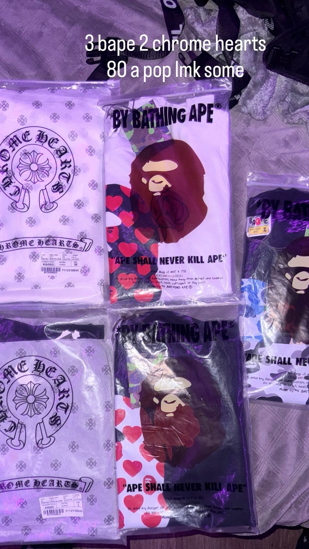 Bape/chrome Hearts