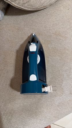 Blue Steam Iron with Water Fill Port