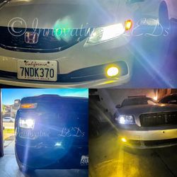H3 LED Fog Light Bulb 6500K White,  30W 8000Lumen, H3 LED Headlight Bulbs for Fog Lamp DRL High/Low Beam, Canbus Error Free Long Lifespan