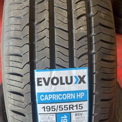 195 55 15 Brand New Evolux Tires 