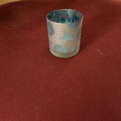 Yankee Candle Blue Starfish Glass Candle Holder