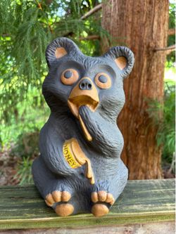 Concrete Honey Bear from Vintage Mold
