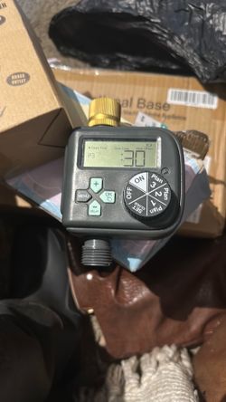 RAINPOINT Sprinkler Timer, 100% Metal Pipe Water Timer for Garden Hose, Programmable Hose Controller for Watering, Sprinkler Controller with Manual Wa