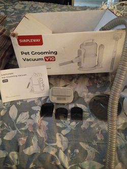 Dog vacuum pet grooming