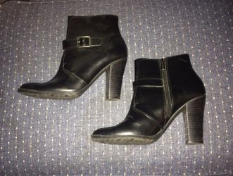 American Living high heel zip up boot