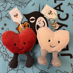 Jellycat Amuseables Heart Bag Charm-Retired