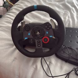Logitech steering wheel and pedals