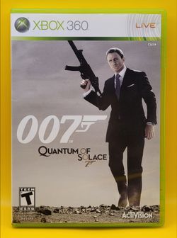 James Bond 007: Quantum of Solace (Microsoft Xbox 360, 2008) Tested & Working