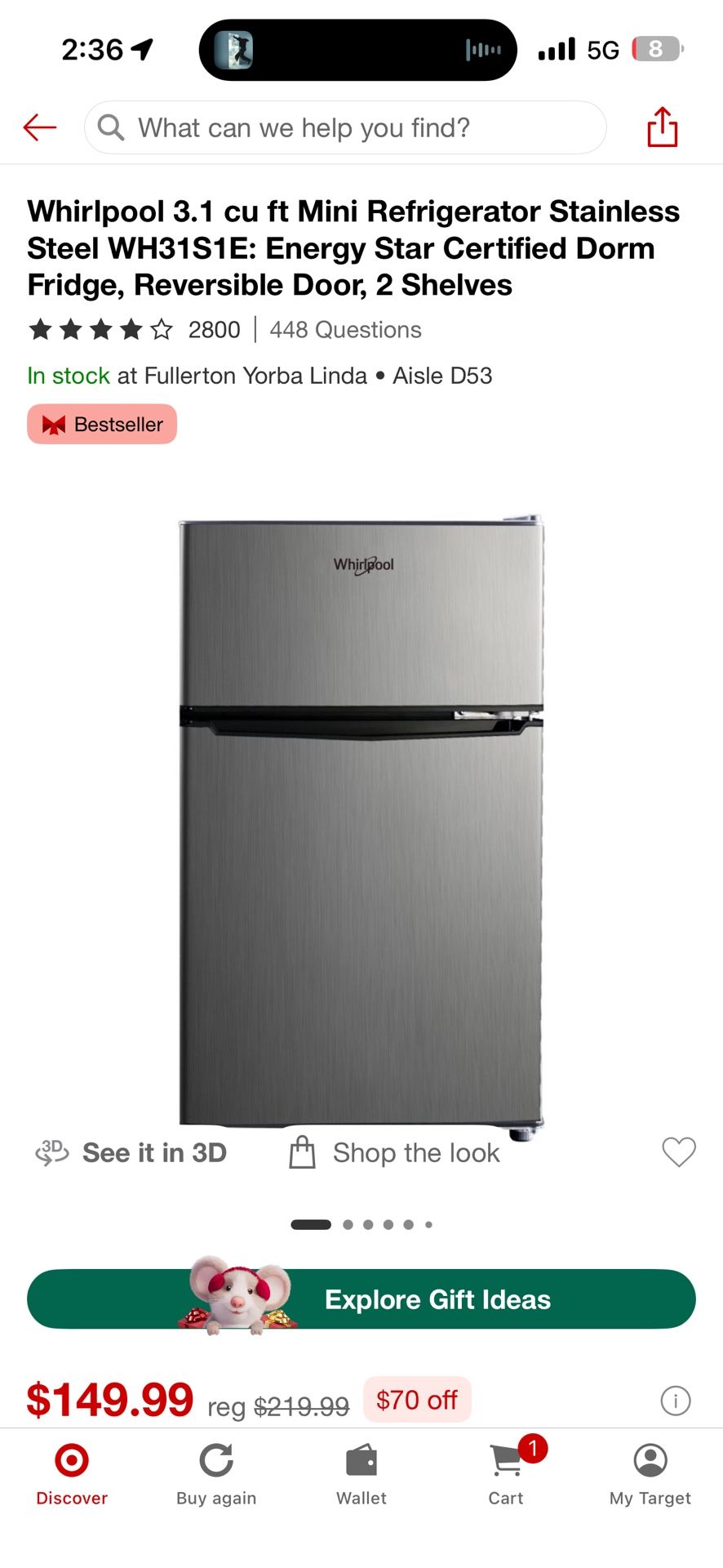 Mini Fridge and Air Fryer bundle 