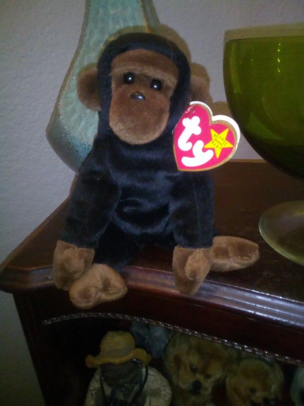Genuine TY Beanie Baby Congo Monkey Very Rare