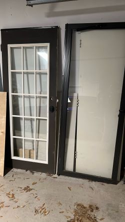 Exterior Door With Glass Panels