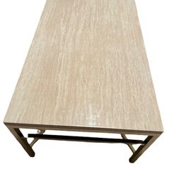 SEI Furniture Grant Rectangular Faux Stone Coffee Table - 42" x 18"