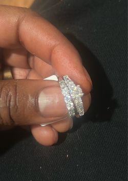 Wedding band set size 7
