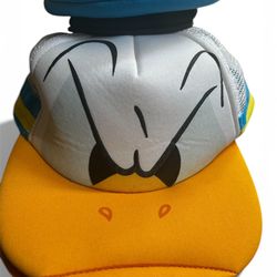 Disney Parks Donald Duck Mesh Snapback Hat Cap Baseball Adjustable Adult Size