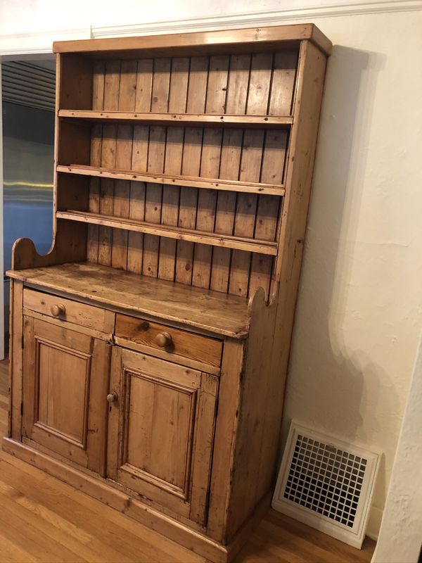Antique English Pine Hutch 1800’s for Sale in WA OfferUp