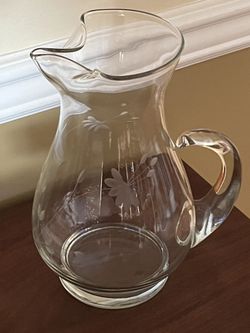 Princess House Crystal Pitcher