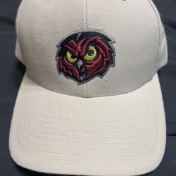 Vintage NCAA Temple Owls Beige Twins Enterprise, Inc  Strapback Hat Cap